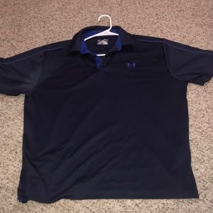 Navy Blue Under Armour Heat Gear Shirt